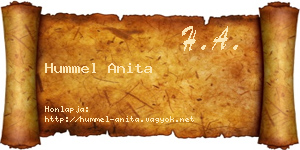 Hummel Anita névjegykártya